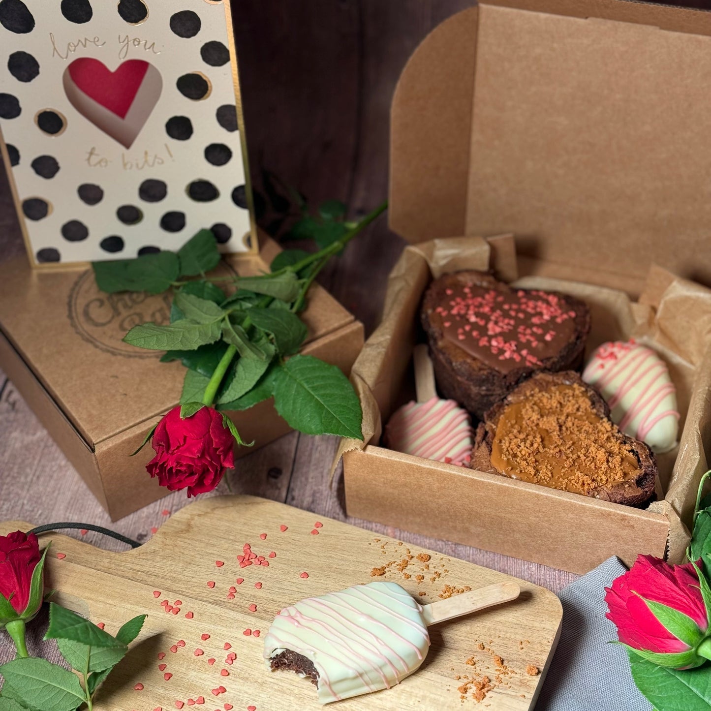 Valentine’s Brownie Heart Box 💖